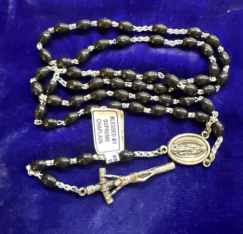 K of C Knights of Columbus Rosary OL Guadalupe Blessed by Supreme Chaplain wTag