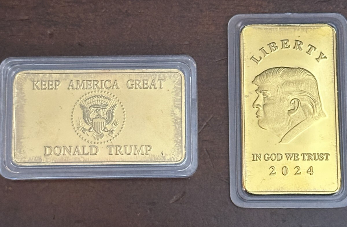 Donald Trump 2024 Gold Bar Liberty Keep America Great