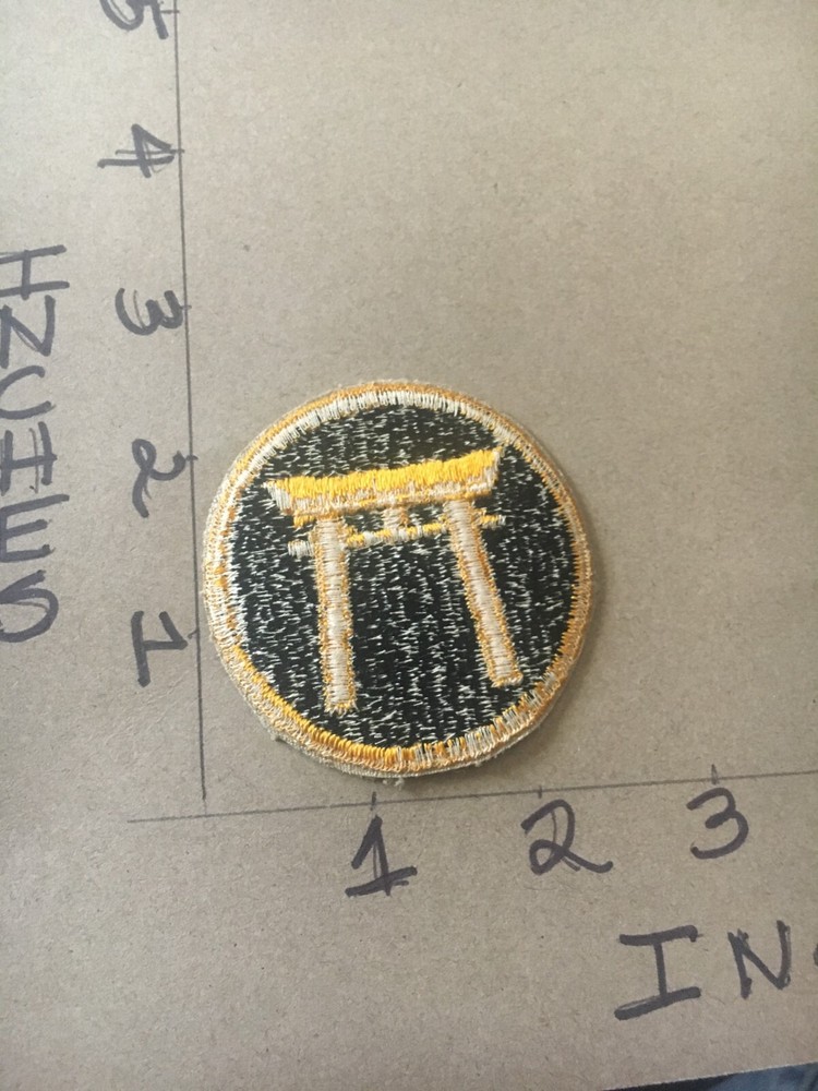 WW2 to Korea era Army RYUKUS Command c/e no glow Patch 5/26/25