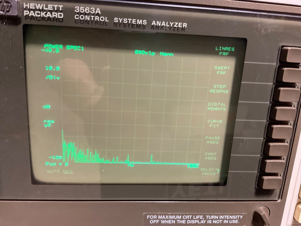 Agilent Hewlett Packard HP 3563A Control System Analyzer