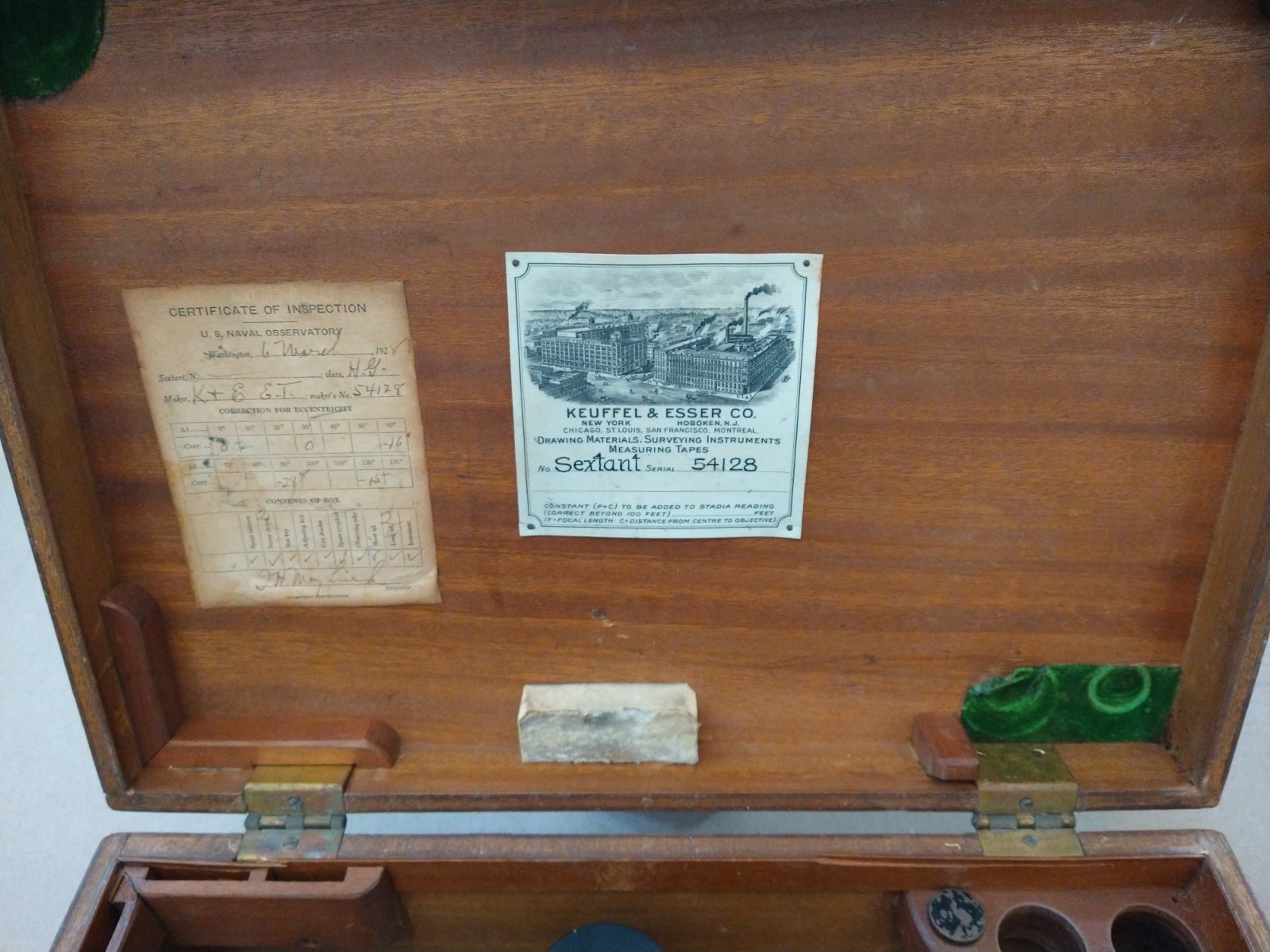 Keuffel & Esser CO. Sextant Nautical World War II Era piece U.S. Navy 1928