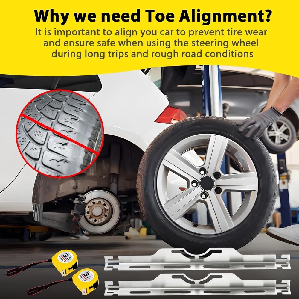 Accurate Wheel Alignment Measurements Tool Heavy Duty Toe Alignment Tool Plates