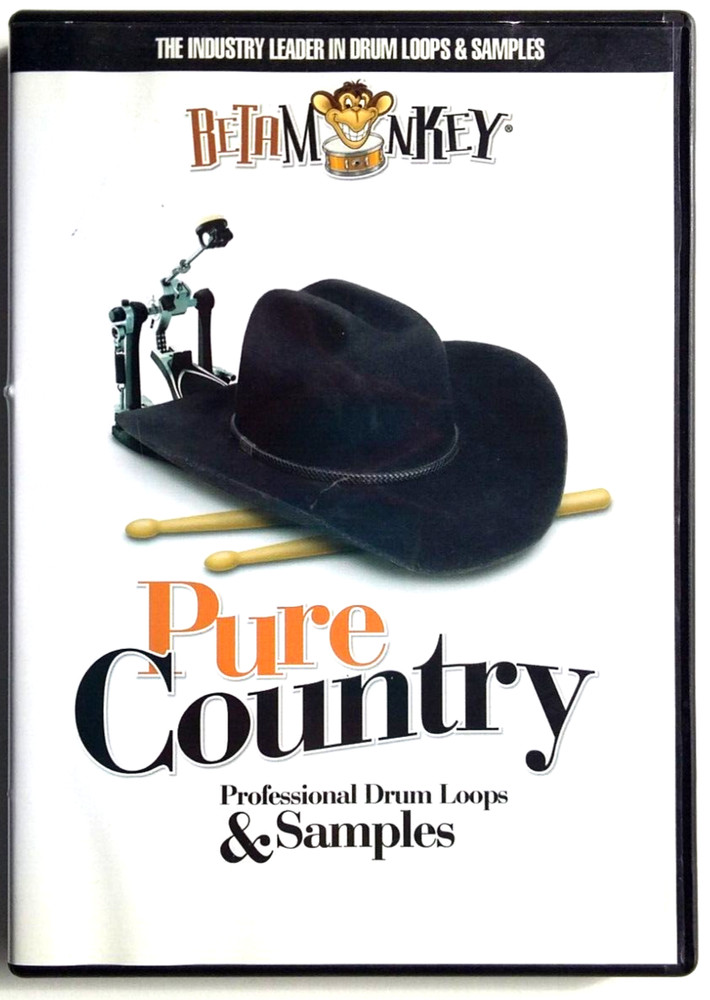 Beta Monkey Pure Country Professional Drums Loops & Samples Disc