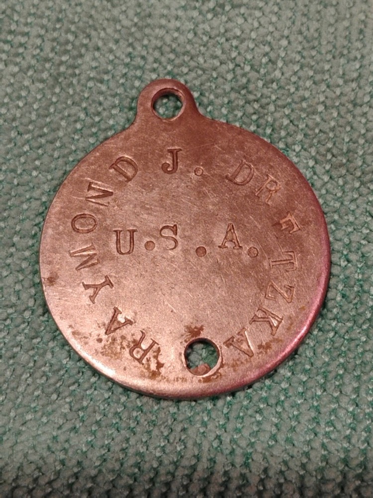 ORIGINAL WORLD WAR 2 WWII US  DOG TAG Machine Gunner (1)
