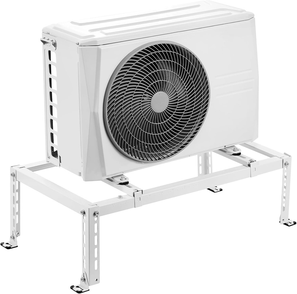 Mini Split Ground Stand, Adjustable Anti-Vibration Mini Split Stand for 9000-240