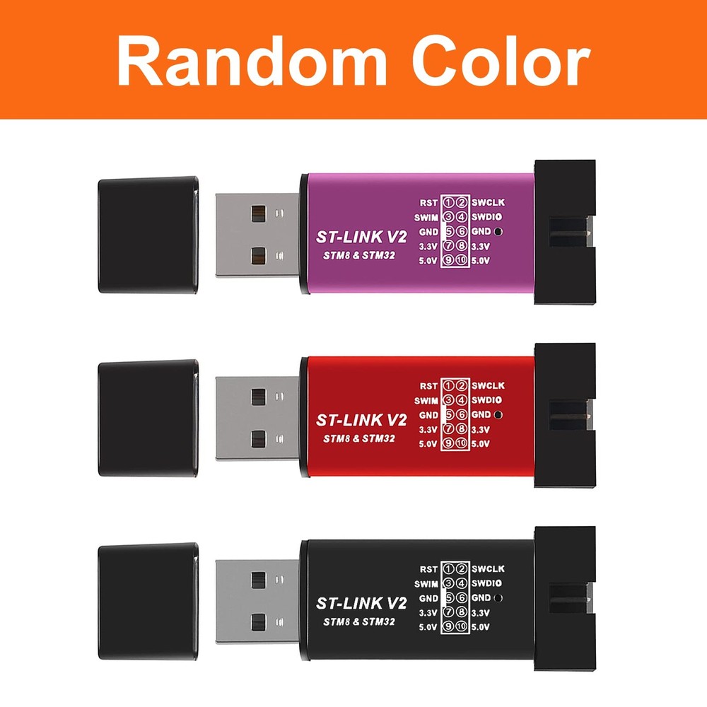 Shutao 5Pcs ST Link V2 Programming Unit Mini STM8 STM32 Emulator Downloader...