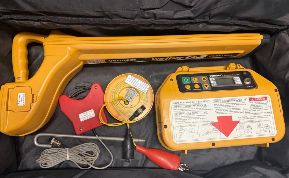 MCLAUGHLIN VERMEER VERIFIER G3 DIGITAL LOCATOR TRANSMITTER /RECEIVER Soft Case