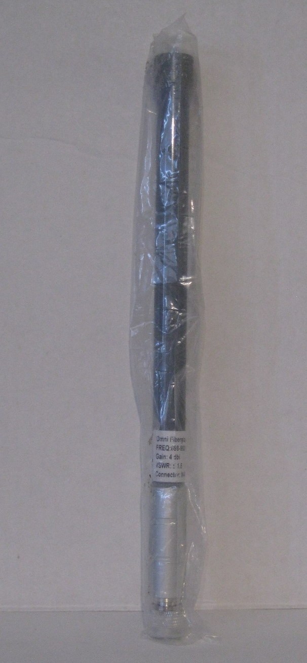 698-960/1710-2700 MHz, Omni Fiberglass Directional Antenna 4dbi, 13.5", N-Male