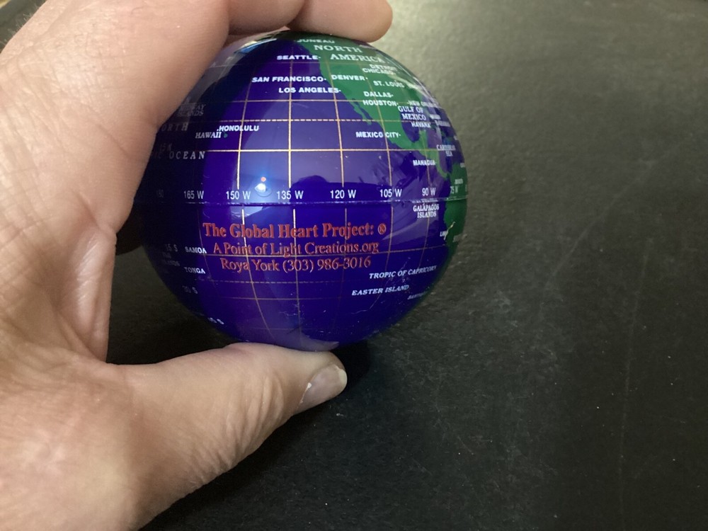 (2) Small 3" Plastic Globes