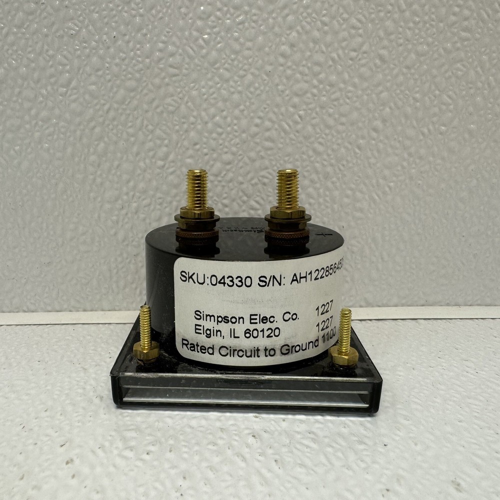 Simpson Analog Panel Meter 04330