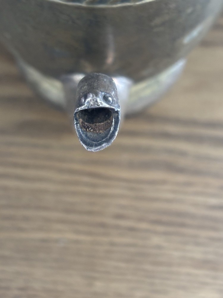 Vintage Silver Plate On Copper Pitcher W/Lid