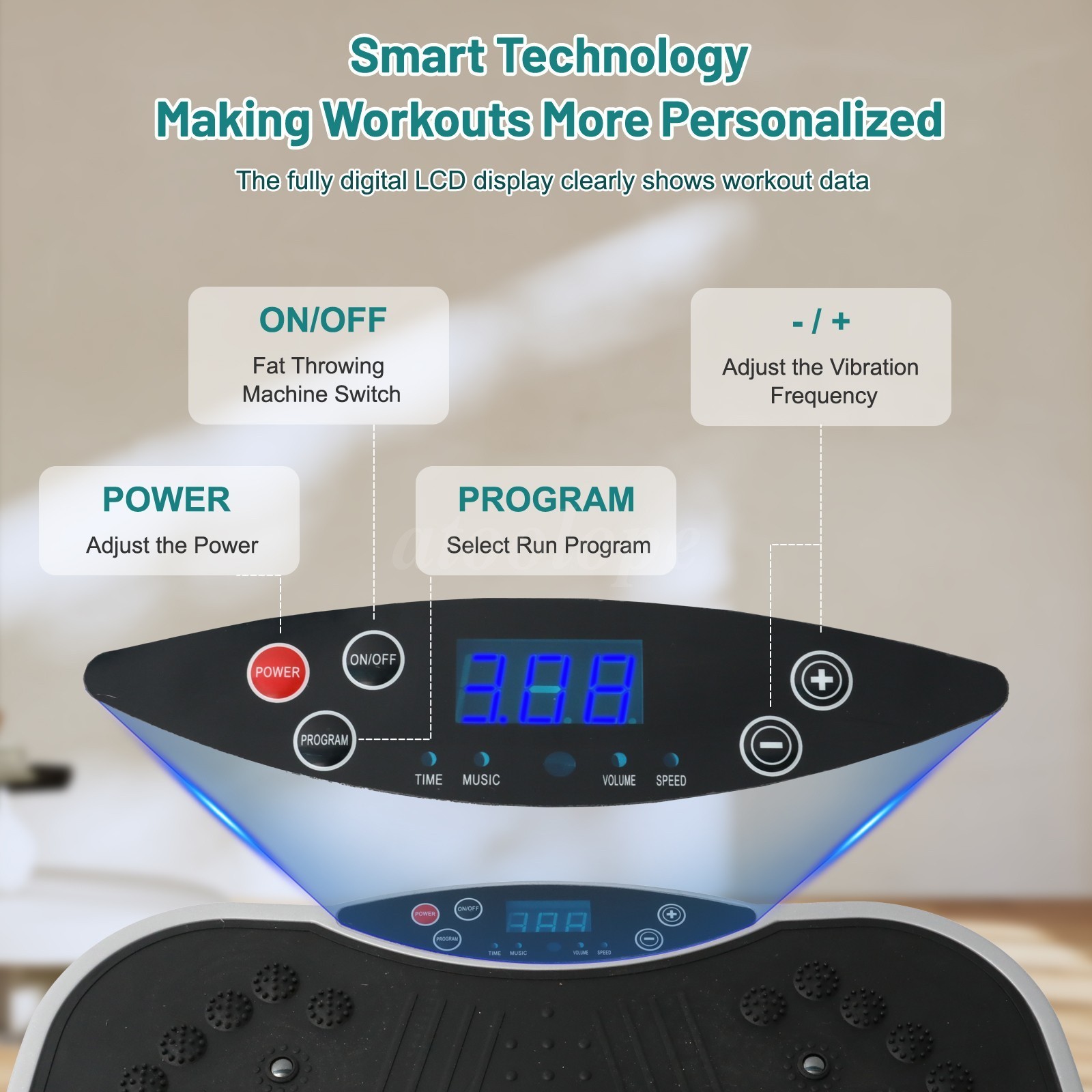 NEW Vibration Plate Exercise Machine Vibrate Platform Whole Body Workout Fitness