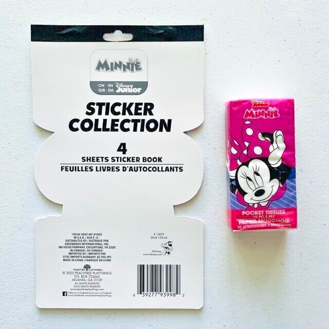 MINNIE MOUSE /DISNEY PRINCESS FOLDER/STICKER BUNDLE