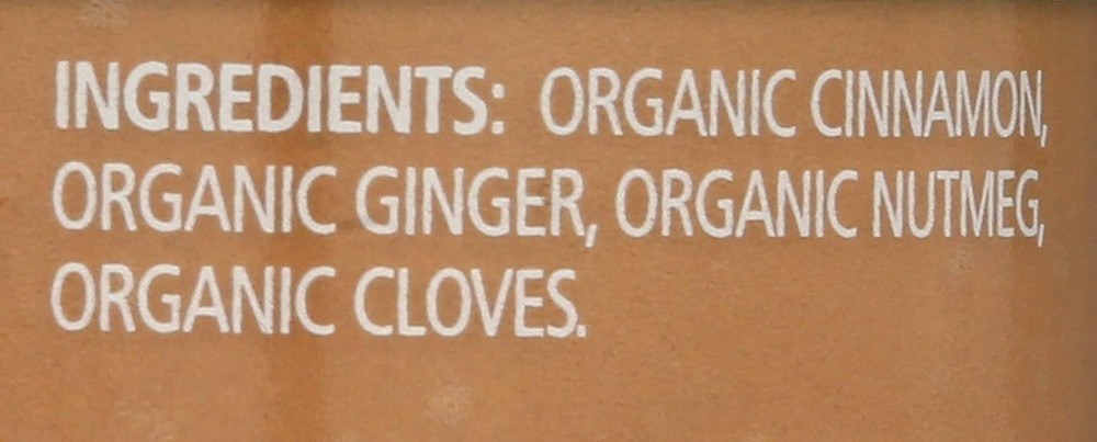 Organic Mini Pumpkin Pie Spice-0.46 Oz