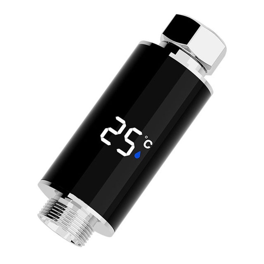 Color-Coded Indicator Digital Display Shower Head Water Temperature Meter