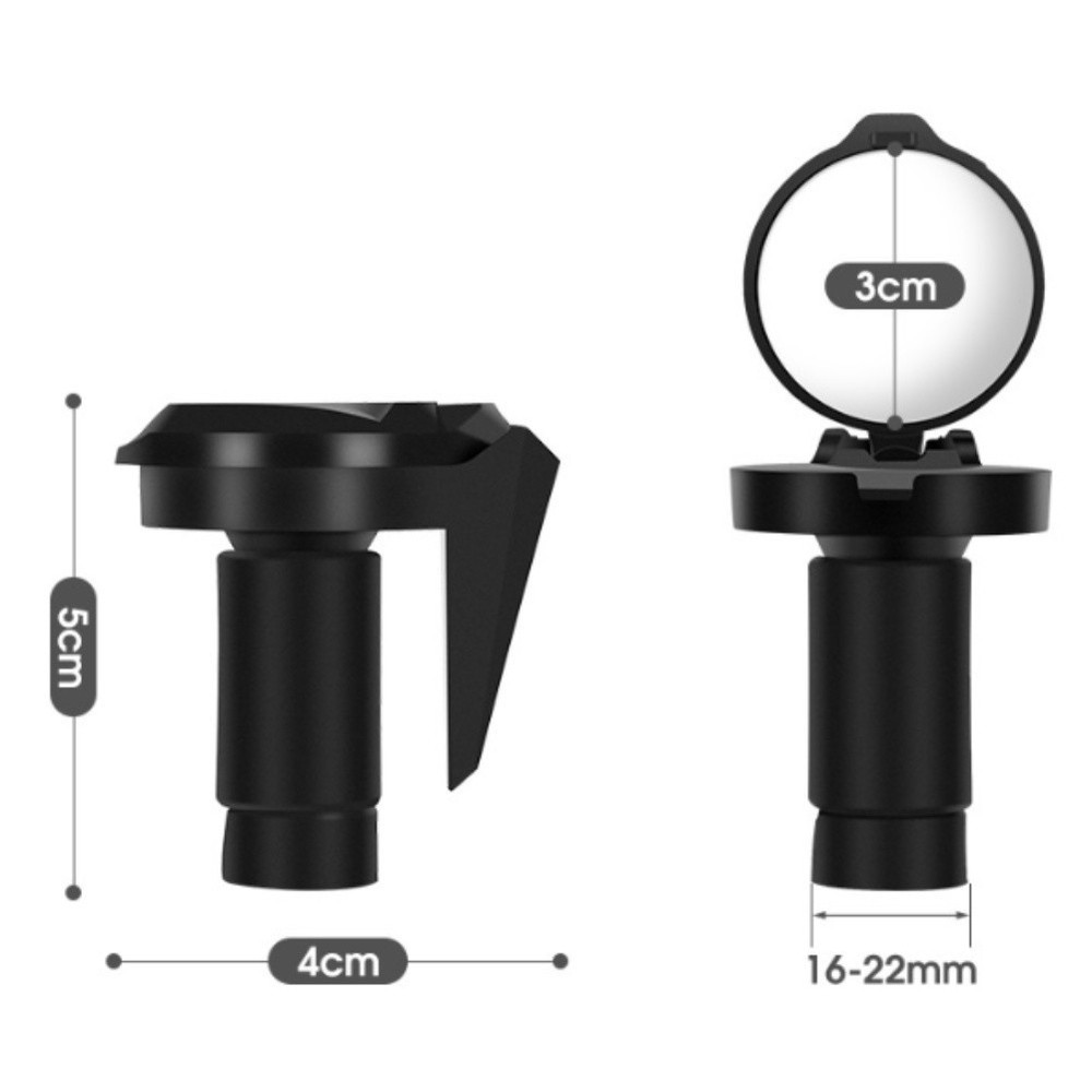 Rearview Mirror for Bicycle Handlebar 360 Degree Adjustable Convex Reflector