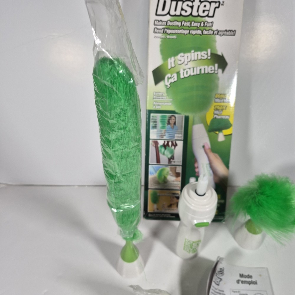 Go Duster Motorized Spin AS SEEN ON TV w/ Bonus Mini Head & Multi-Surface Spray