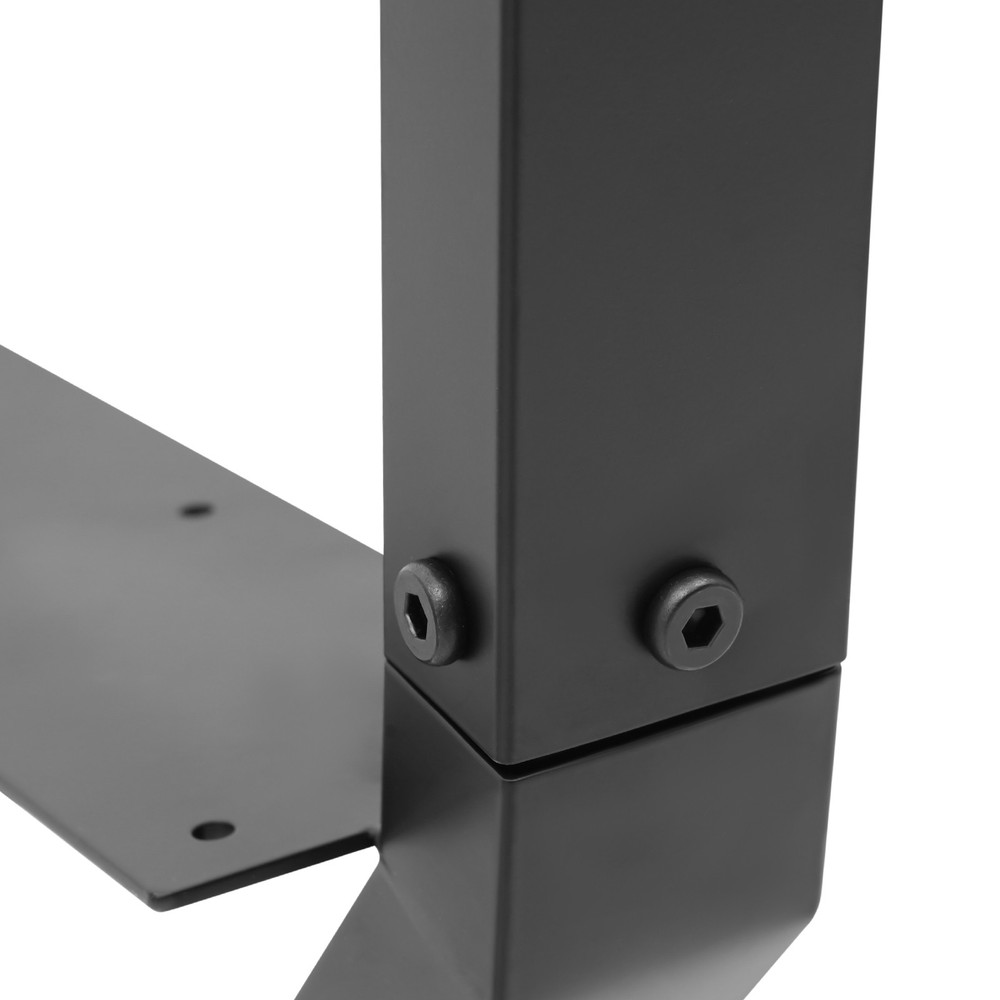 2PCS Bench Legs, Triangle Metal Bench Legs, Bench Legs with Backrest Bracket
