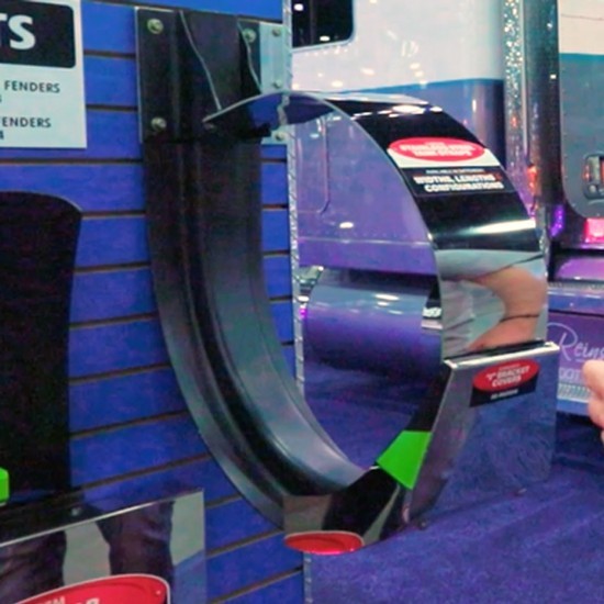 CSM Stainless Steel Fuel Tank J-Bracket Cover With T-Bolt Assembly For Kenworth