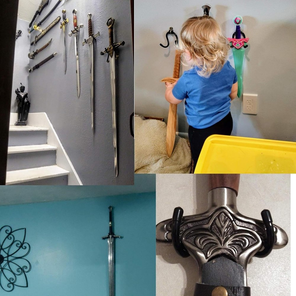 MINI Adjustable Sword , Wall Hook Display Hanger Wall Mount for Sword ,Dagger...