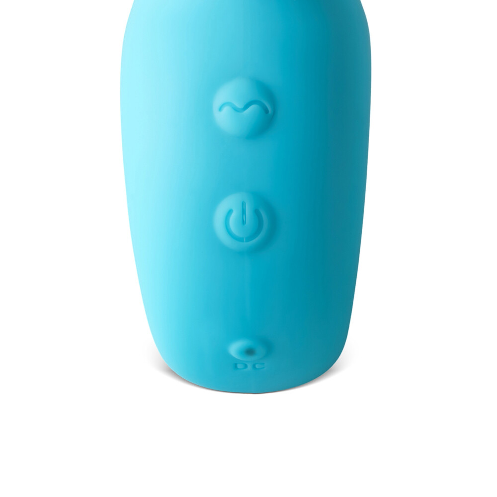 Rechargeable Silicone Thrusting & Sucking Rabbit Vibrator Loop Handle 12 Speed