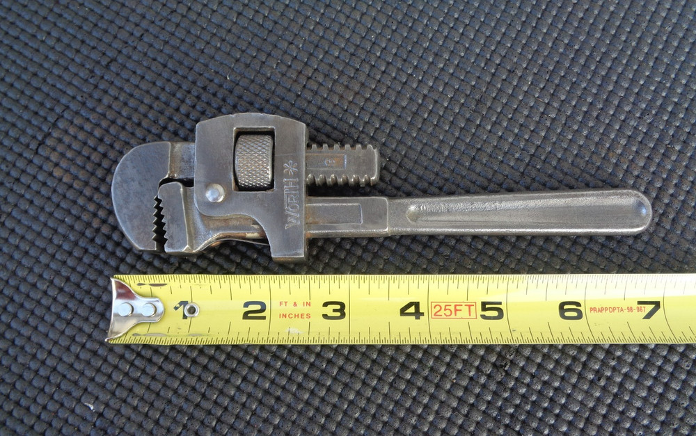 Vintage 8'' WORTH Pipe Wrench