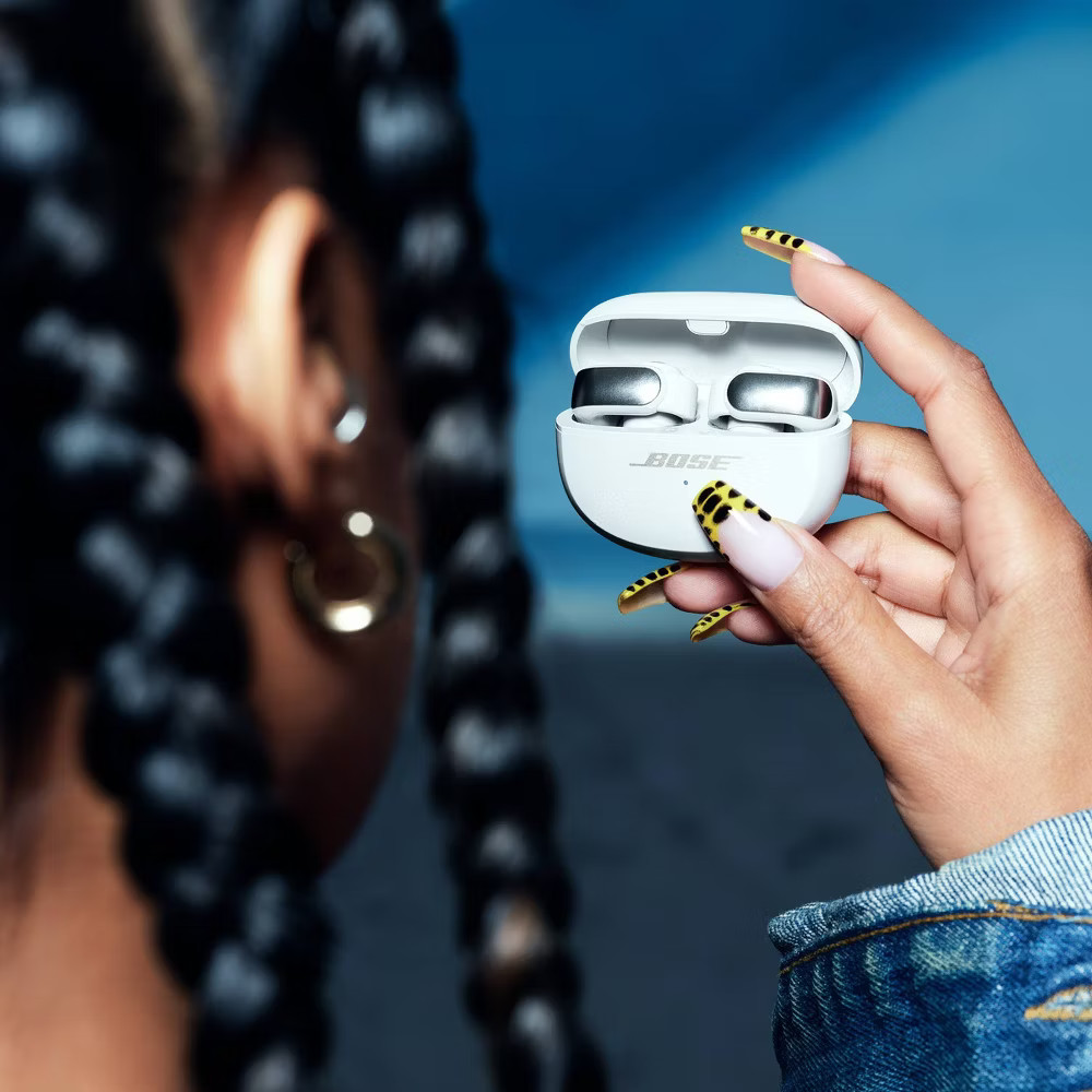 Bose Ultra Open-Ear True Wireless Bluetooth Open Earbuds - White