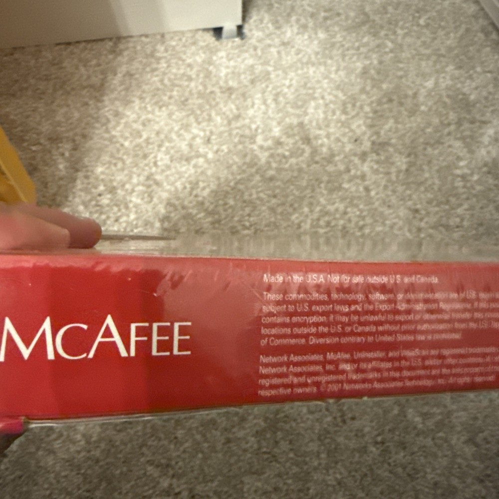 McAfee Uninstaller 6.5 (Rare)(Unopened)