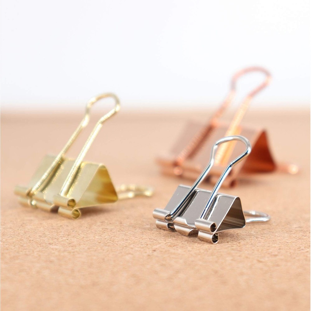 Office Binder Paper Clips Assorted Sizes Set (Small, Medium, Large) Multicolo...