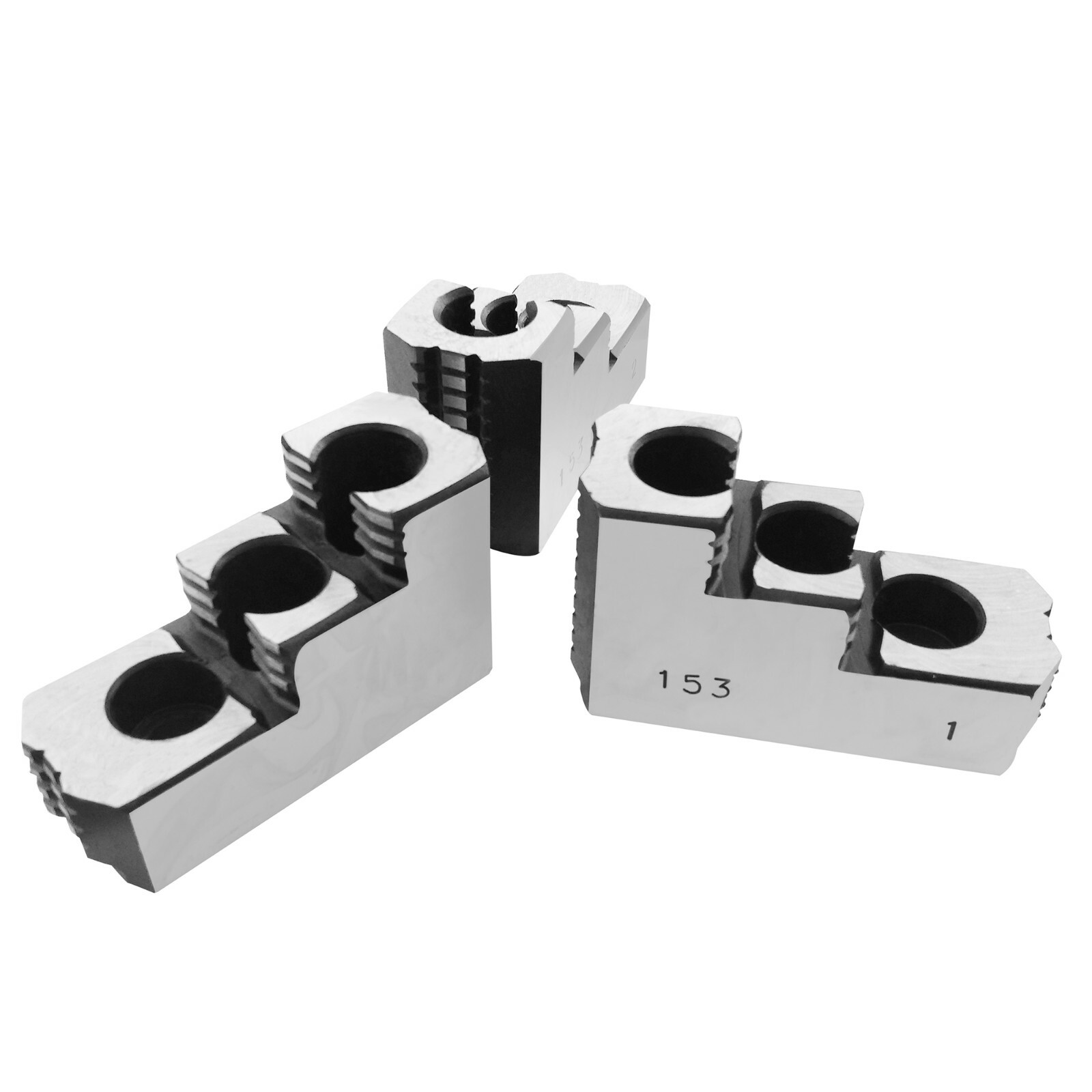 6" Double Step Hard Steel Jaws for Kitagawa Samchully B-206 CNC Lathe Chuck
