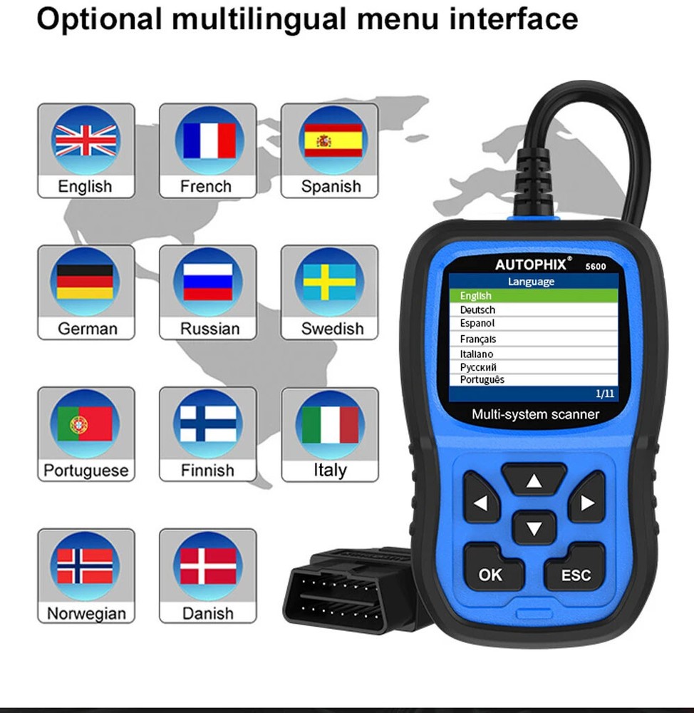 AUTOPHIX 5600 Full Systems Diagnostic for VW Skoda Seat OBD2 Scanner Code Reader
