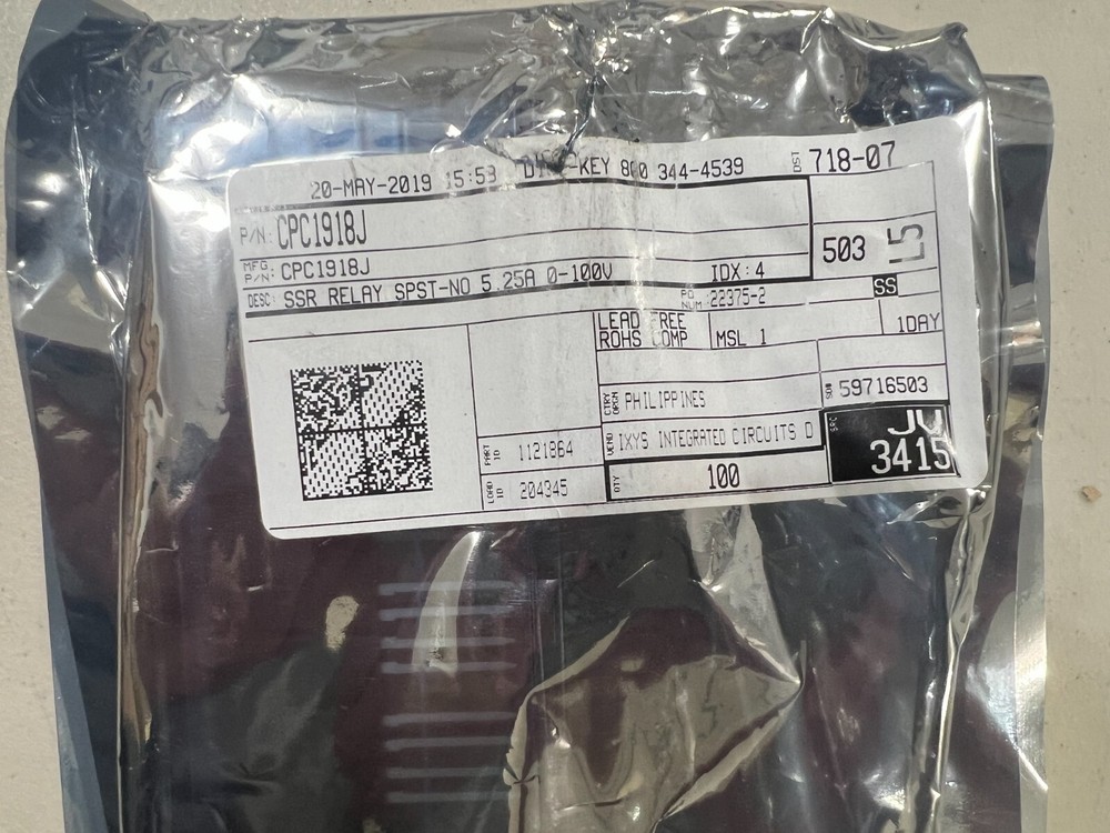 100 qty IXYS CPC1918J Solid State Relays