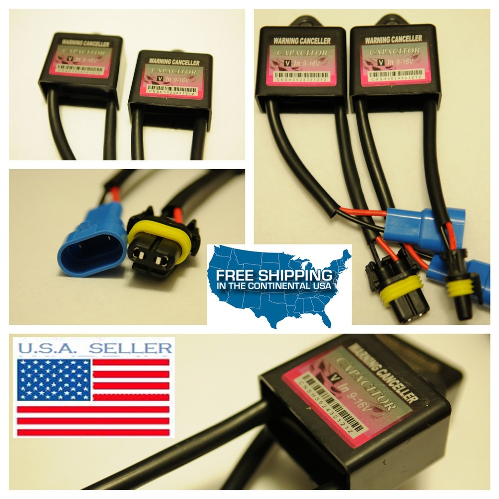 HID ERROR WARNING CANCELLOR CAPACITOR XENON KIT SHUT-OFF DECODER BMW JEEP VW GMC