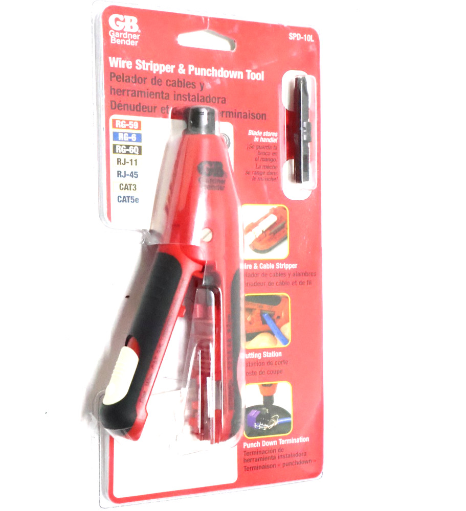 Gardner Bender SPD-10L 7" Wire Stripper & Punchdown Tool