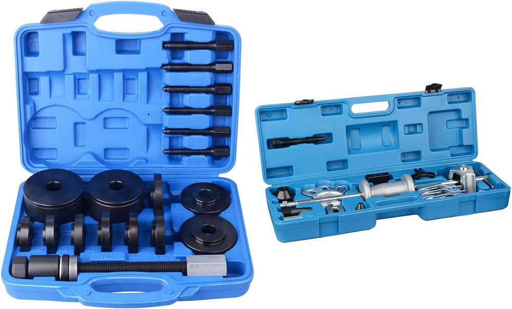 19Pcs Front Wheel Drive Bearing Removal Tool Bundle Slide Hammer Puller Set Kit