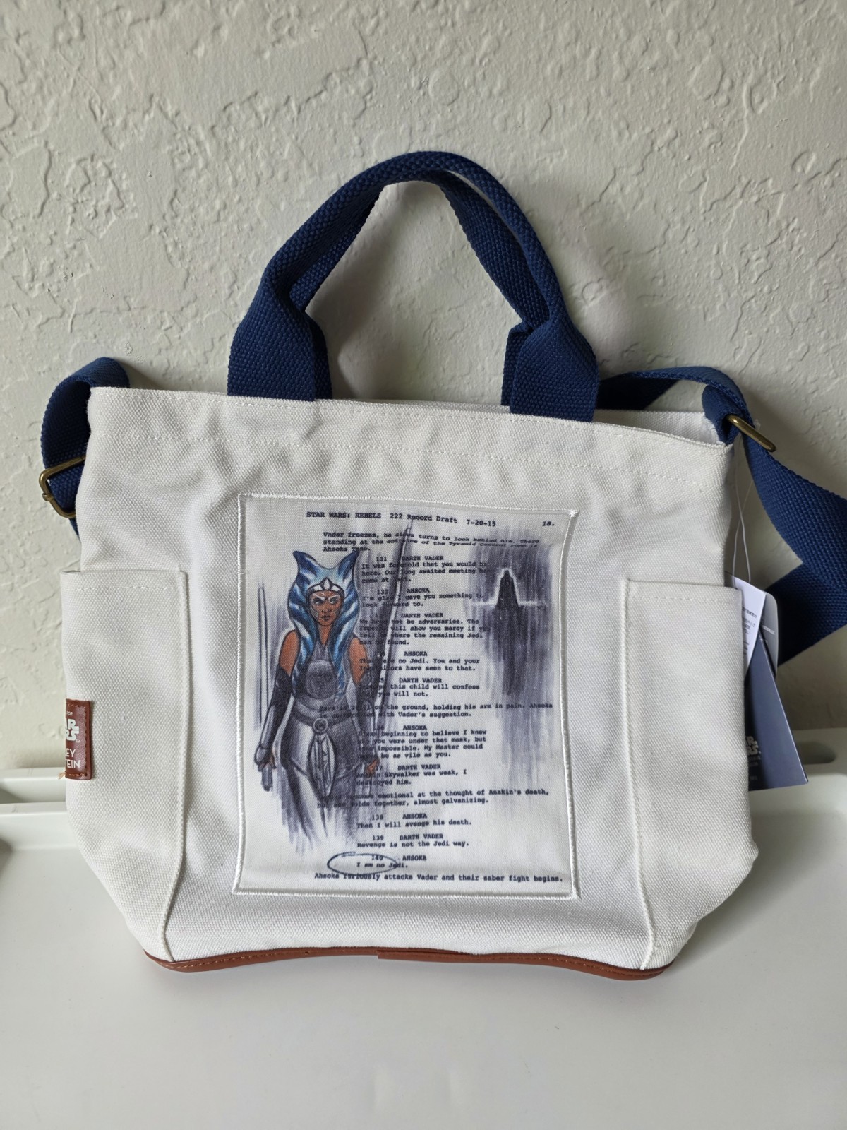 Disney Star Wars Ahsoka Tano Ashley Eckstein I Am No Jedi Tote Bag