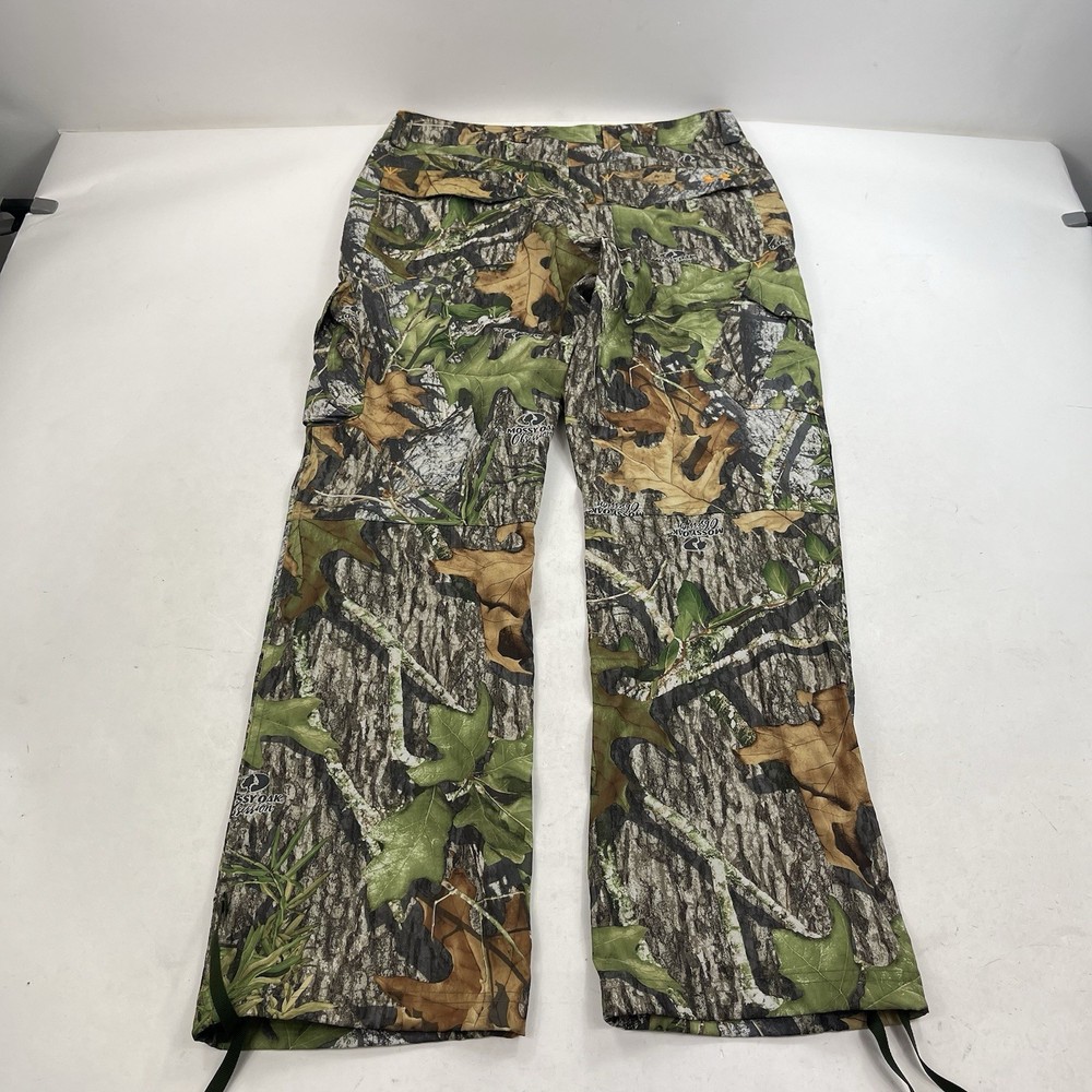Under Armour Pants Mossy Oak Obsession Camo 32/30 Draw String Ankle Polyester