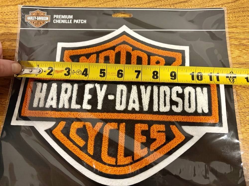 Harley Davidson Shield Logo Premium Chenille Patch Emblem Motorcycle Biker