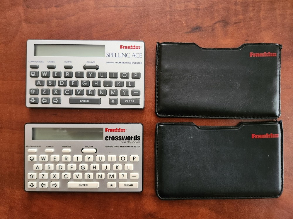 Franklin Crosswords Puzzle Solver and Spelling Ace Electronic Handheld