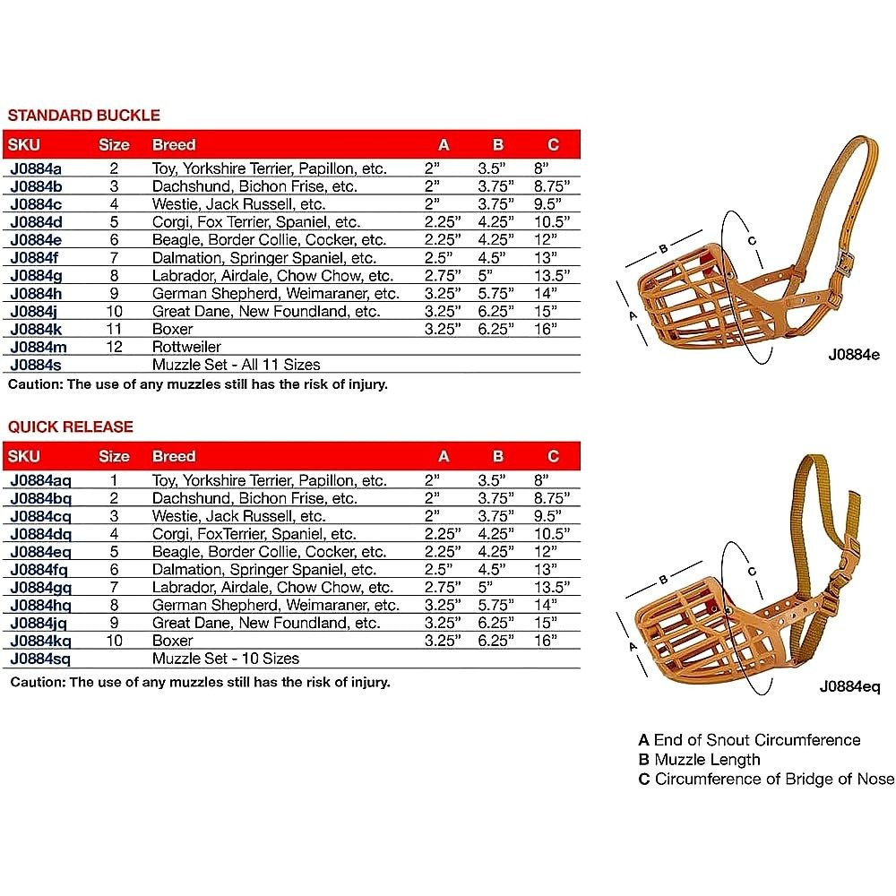 JorVet Nylon Basket Muzzle | Quick Release Buckle | Soft, #9, Beige
