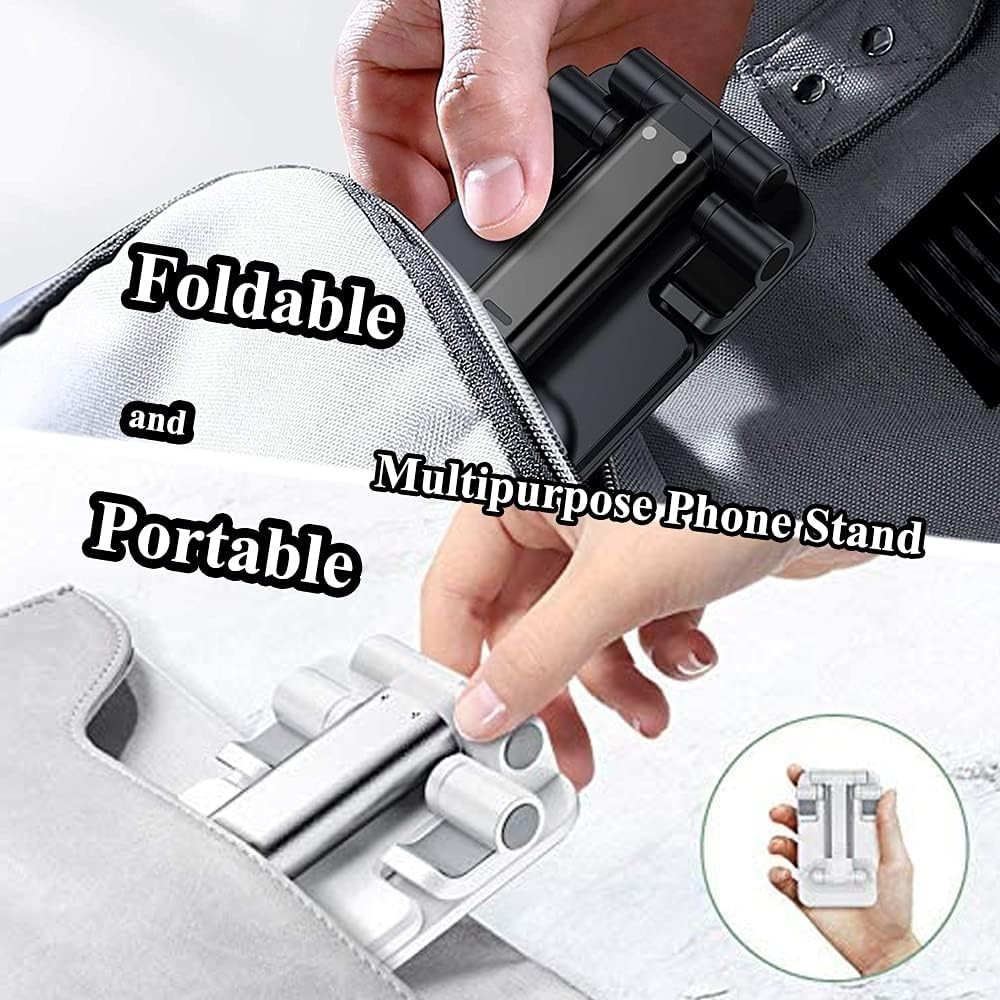 Cell Phone Stand, Adjustable Angle Height Stand for Desk, Fully Foldable (2pcs)