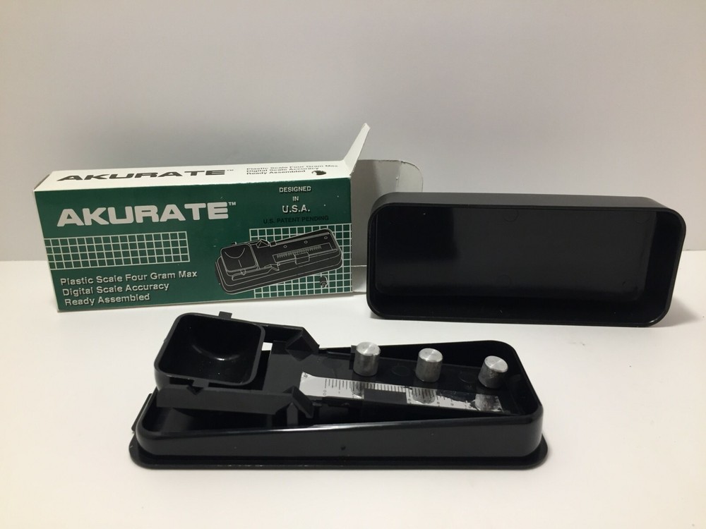 AKURATE Plastic Scale Four Gram Max Digital Scale Accuracy Ready Assembled USA