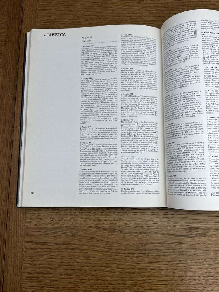 THE DICTIONARY OF STAMPS IN COLOUR JAMES A. MACKAY HC DJ 1973 First Printing VTG