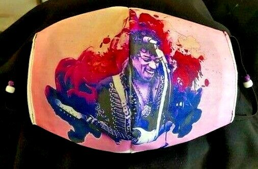 ***Jimi Hendrix***  REVERSIBLE Cotton Face mask (handmade)