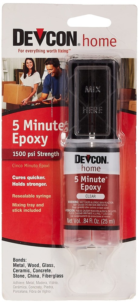 ITW Devcon 20845 High Strength Epoxy Anchoring Adhesive, 1-Pack 1-Pack, Clear