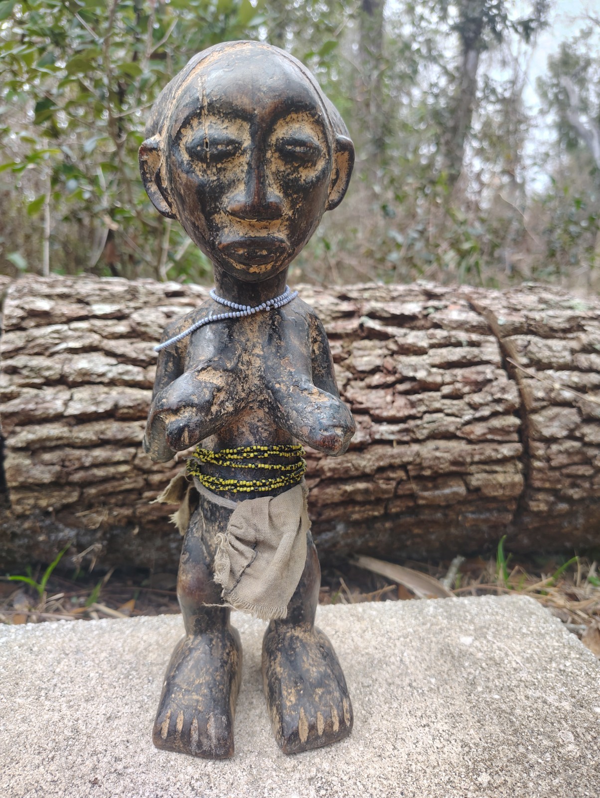 Luba Female Figure Congo 12" African maternity statue