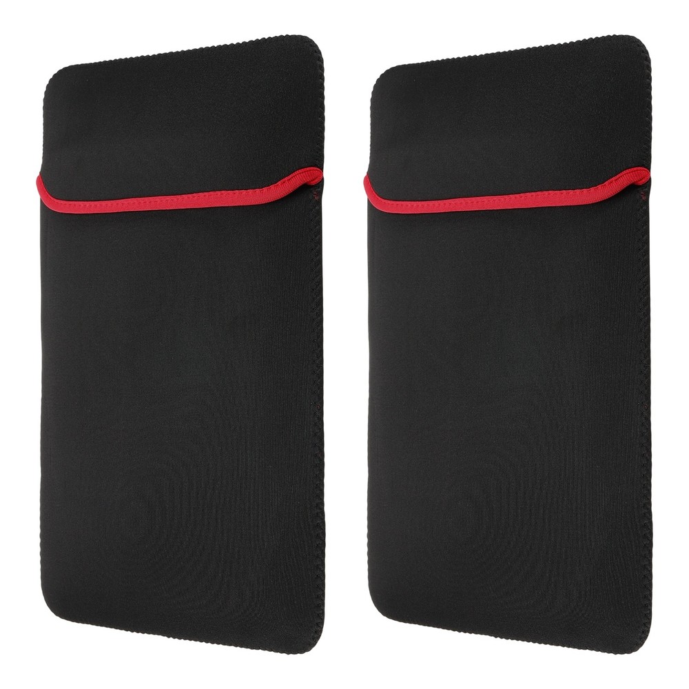 2pcs Laptop Case Computer Sleeve Universal for 17.3" Notebook Red-Black
