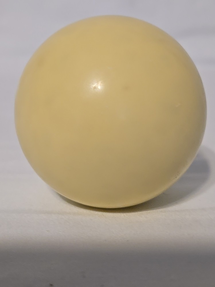 Vintage Single 2 ¼" White Pool Que Ball For Replacement Or DIY