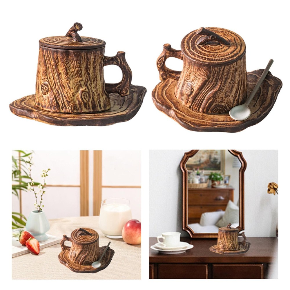 Coffee Mug Breakfast Cup Stump Design