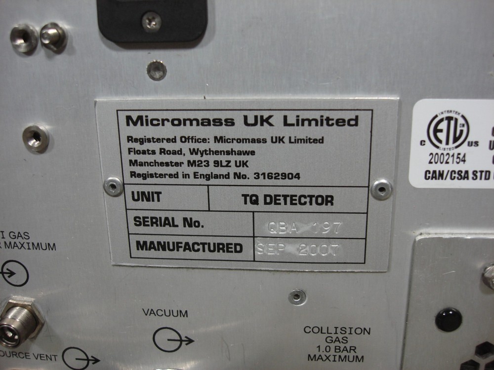 Waters Acquity UPLC System PDA TQ Detector Sample Manager Binary Solvent